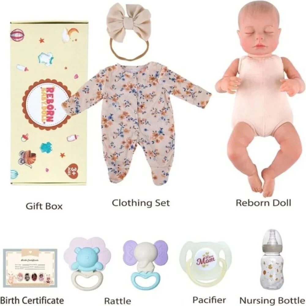BABESIDE Lifelike Reborn Baby girl Dolls - 20 Inch-Soft Body Realistic baby doll